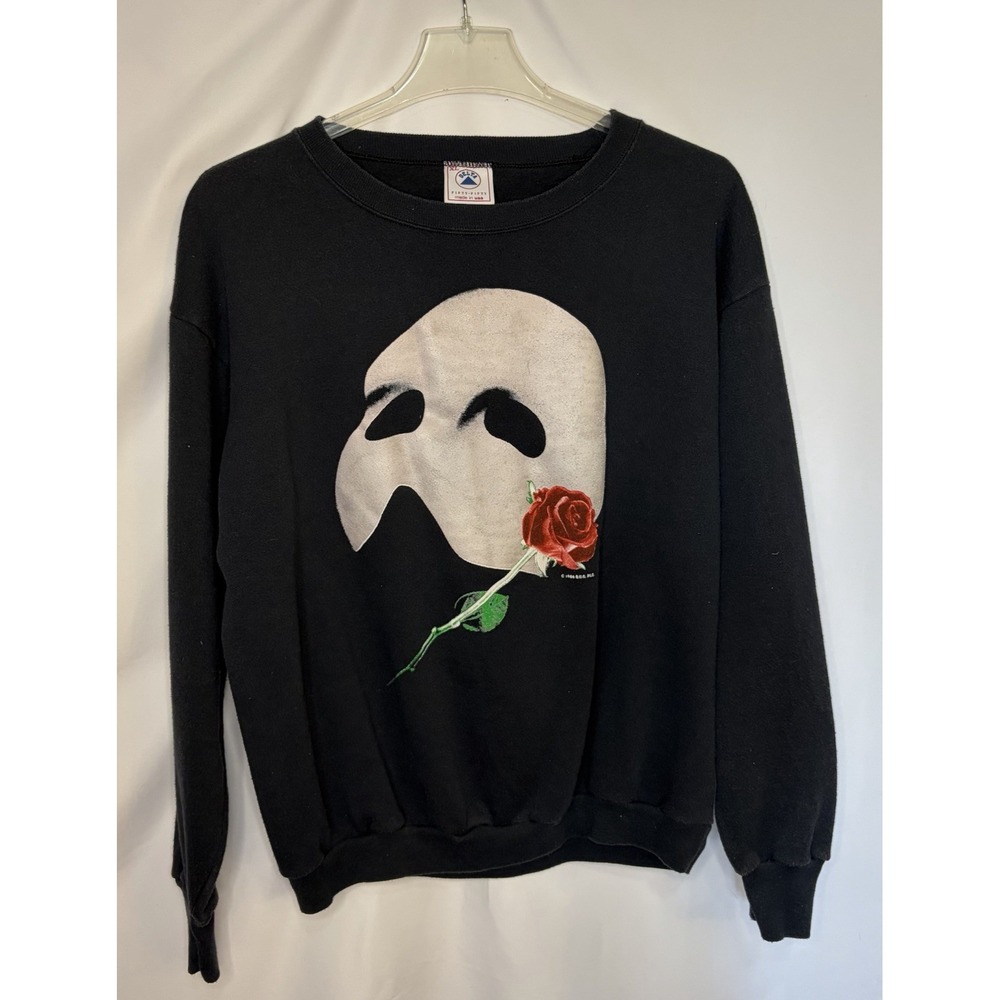 Phantom of the Opera Sweatshirt Vintage 1986 Large Glow in Dark USA Made Delta